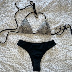 Snakeskin bikini